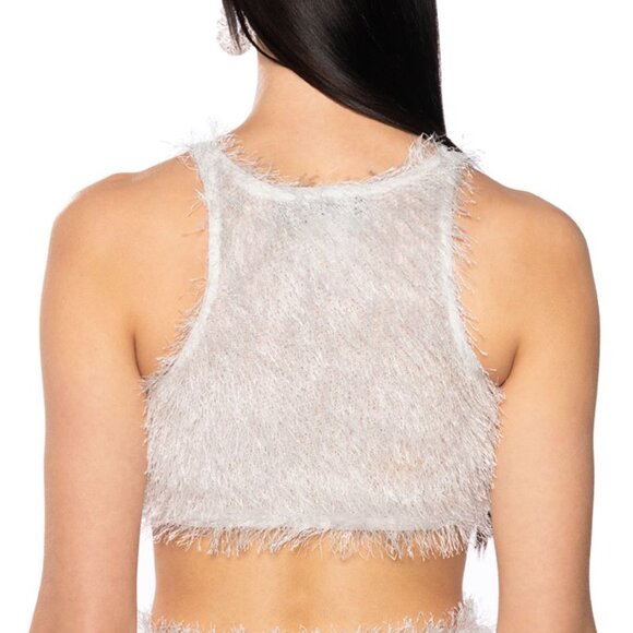 Xena Shag Me: Black Crop Tank Medium - Picture 3 of 4